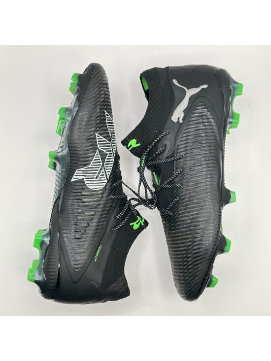 Men\'s Puma Future 8 Ultimate FG Soccer Cleats Sz 11.5 Black Green 108138-02 NEW main image 6
